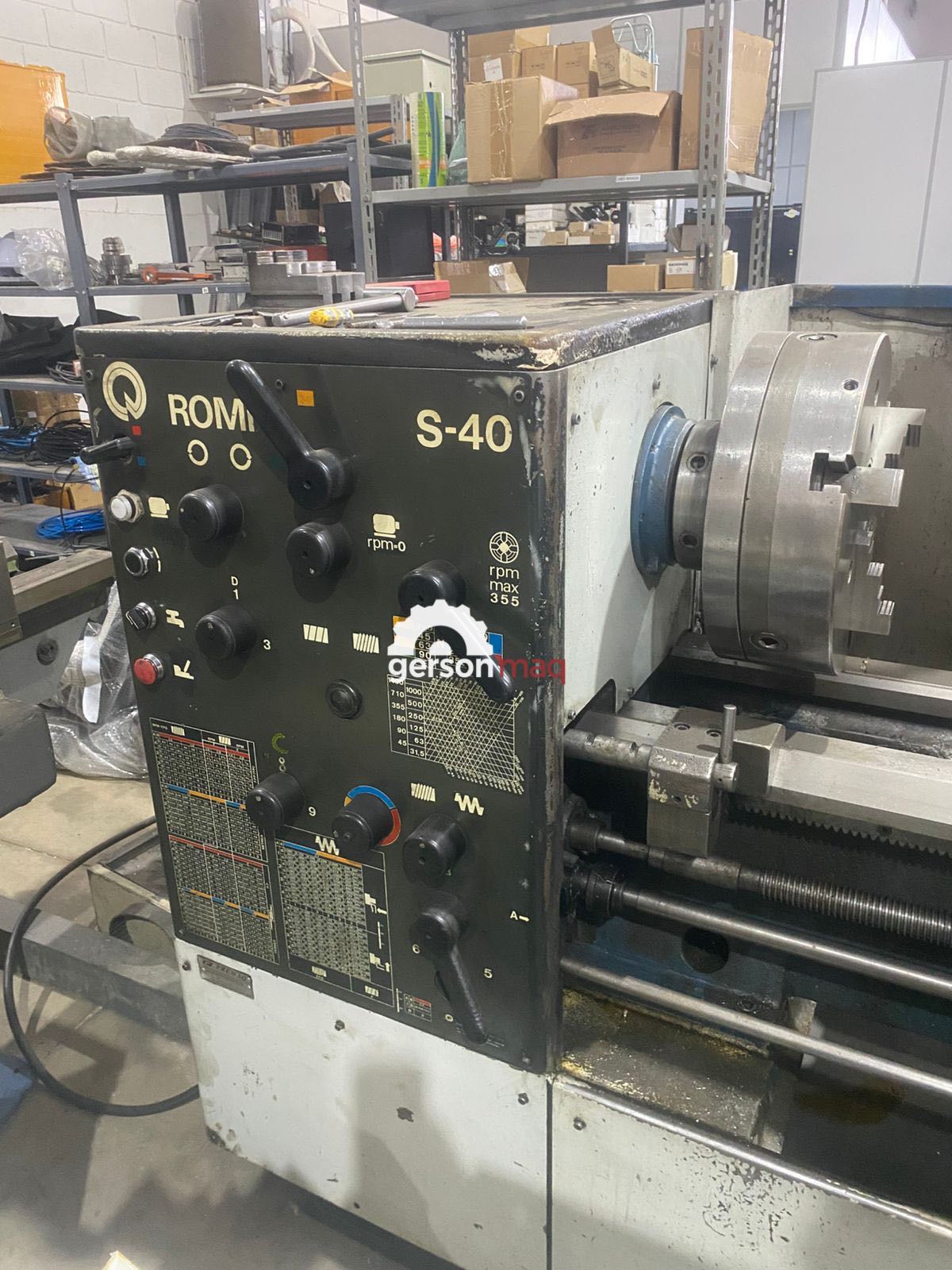 TORNO MECANICO ROMI S40 - 500 x 1000 mm